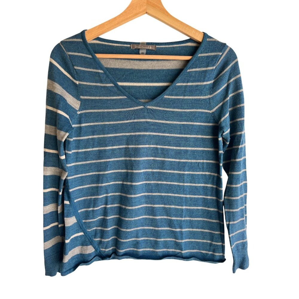 Smarwool size XS merino blend sweater blue gray